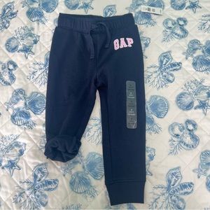 Baby Gap Logo Pull On Joggers Navy Blue Size 2T or 2 Years